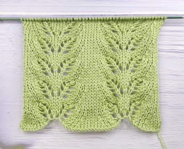 Leaf Knitting Stitch