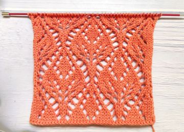 Leaf Lace Stitch Knitting Pattern