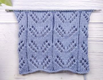 Lace Leaf Stitch Knitting Pattern