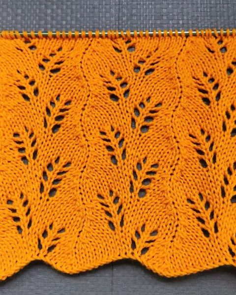 Leaf Stitch Knitting Pattern