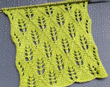 Leaves Stitch Knitting Pattern