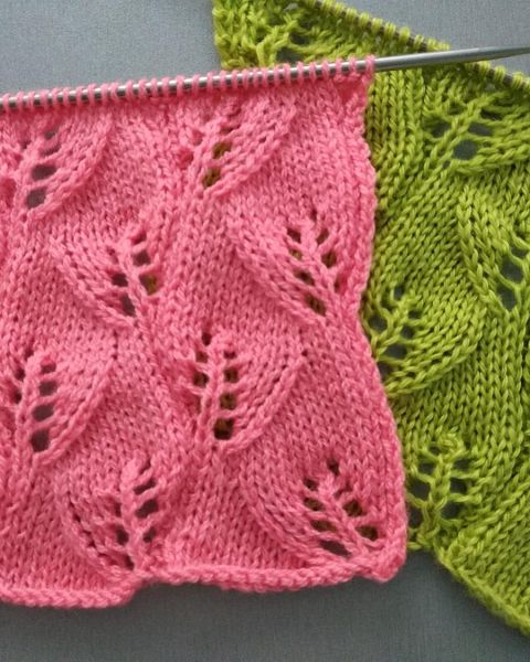Leaves Knitting Stitch Pattern