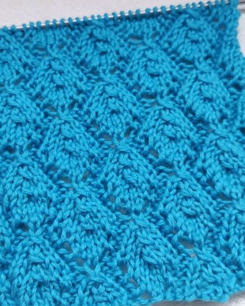 Leaves Knitting Stitch Pattern