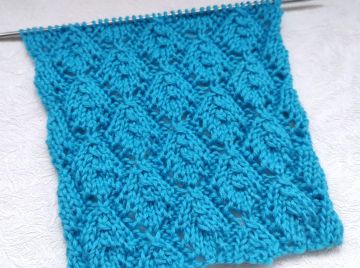 Leaves Knitting Stitch Pattern