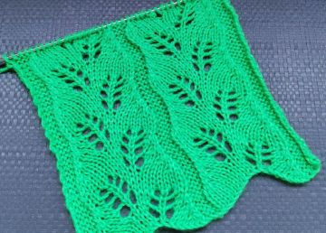 Leaves Knitting Stitch Pattern