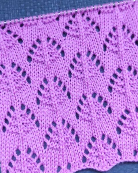 Leaves Stitch Knitting Pattern
