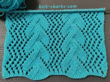 Leaves Stitch Knitting Pattern