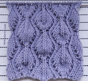 Leaves Stitch Knitting Pattern