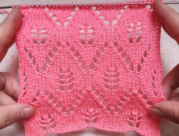 Leaves Stitch Knitting Pattern