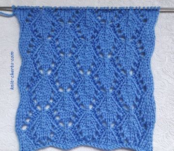 Leaves Stitch Knitting Pattern