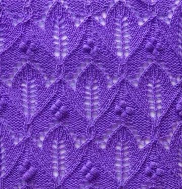 Tulip Knit Stitch Pattern