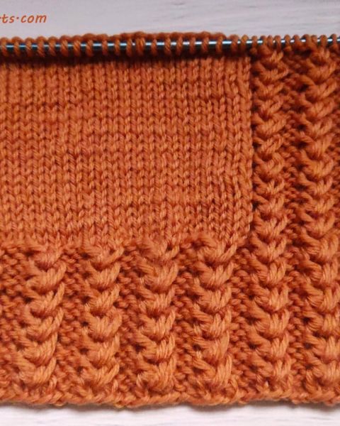 Relief Stripe Knitting Pattern