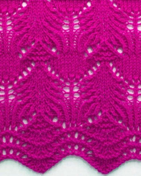 Wavy Knit Stitch Pattern