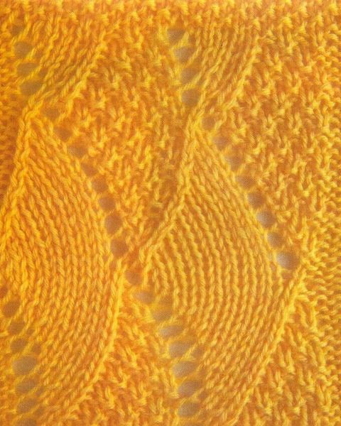 Wavy Knit Stitch Pattern