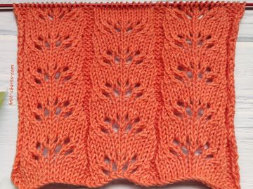 Lace Wavy Stitch Knitting Pattern