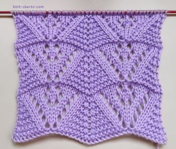 Lace Wavy Stitch Knitting Pattern