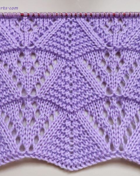 Lace Wavy Stitch Knitting Pattern