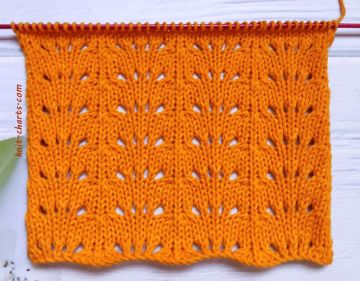 Lace Wavy Stitch Knitting Pattern