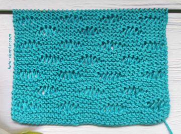 Wavy Drop Stitch Knitting Pattern