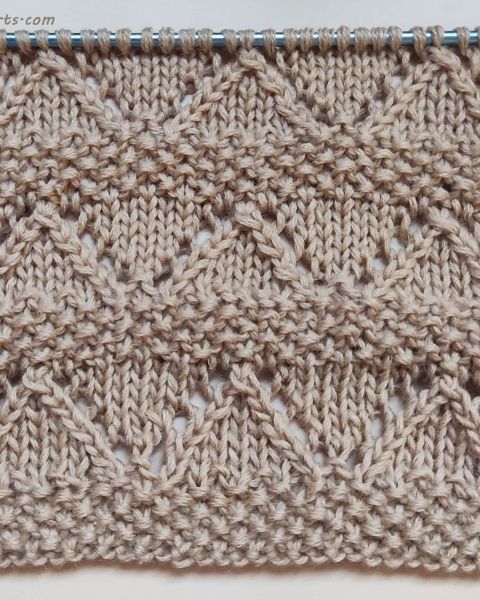 Lace Zigzag Stitch Knitting Pattern