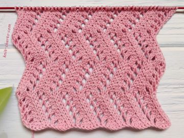 Lace Zigzag Stitch Knitting Pattern