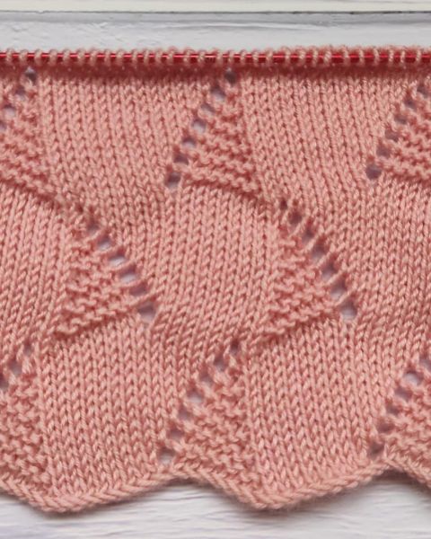 Garter Stitch Zigzag Knitting Pattern