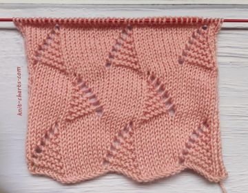 Garter Stitch Zigzag Knitting Pattern
