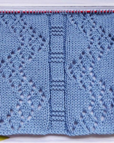 Lace Zigzag Stitch Knitting Pattern