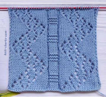 Lace Zigzag Stitch Knitting Pattern