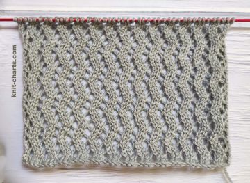 Lace Zigzag Stitch Knitting Pattern