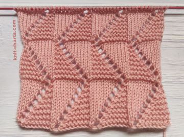 Zigzag Garter Stitch Knitting Pattern