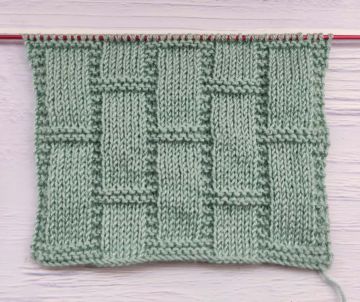 Easy Knit and Purl Stitch Pattern for Beginners