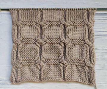Squares Stitch Knitting Pattern
