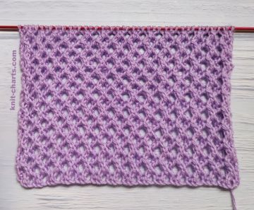 Mesh Stitch Knitting Pattern