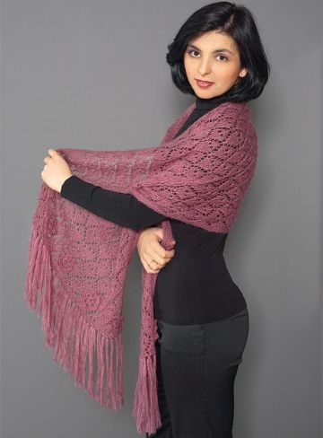 Lace Fringe Stole