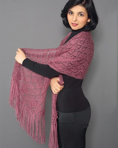 Lace Fringe Stole