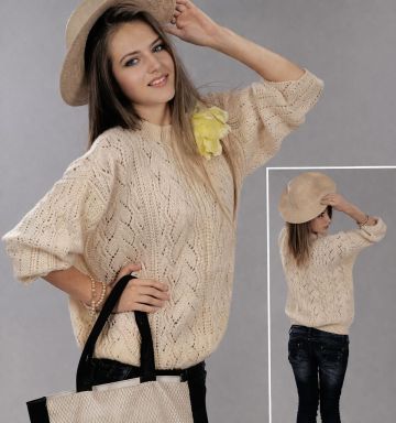 Sweater in Lace Pattern