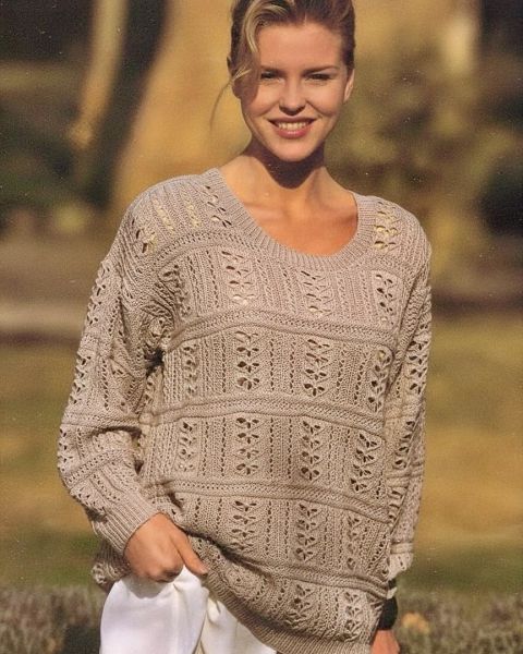 Sweater with Butterfly Pattern
