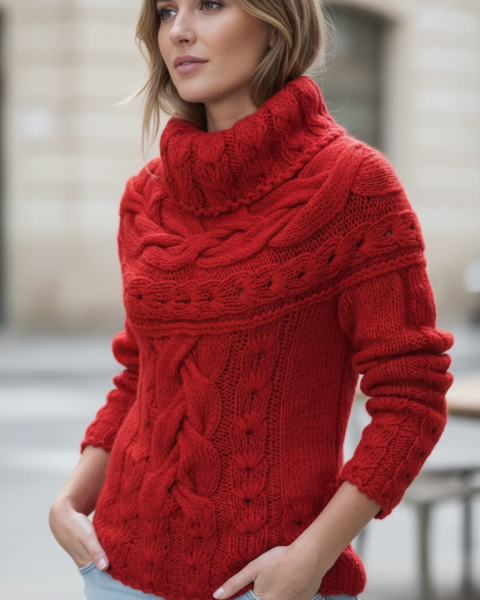 Round Yoke Sweater