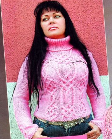 Sweater with Cables