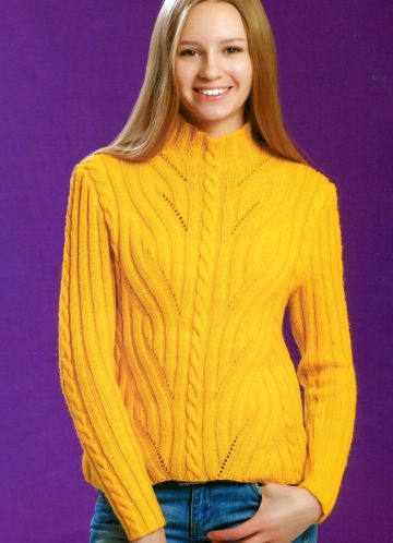 Pullover with Cables