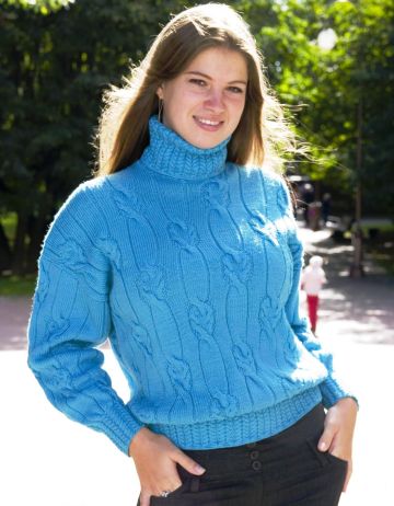 Sweater with Cables