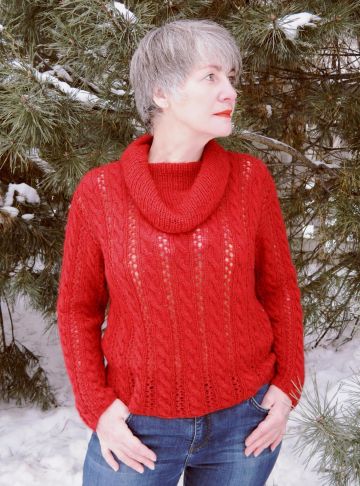 Sweater with Cables
