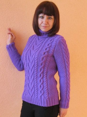 Pullover with Cable Pattern