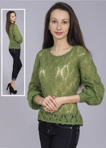 Leaf Lace Stitch Sweater