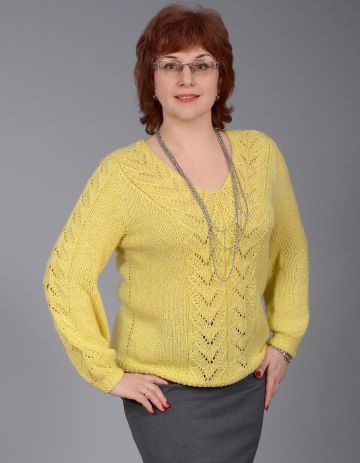 V-Neck Sweater Knitting Pattern