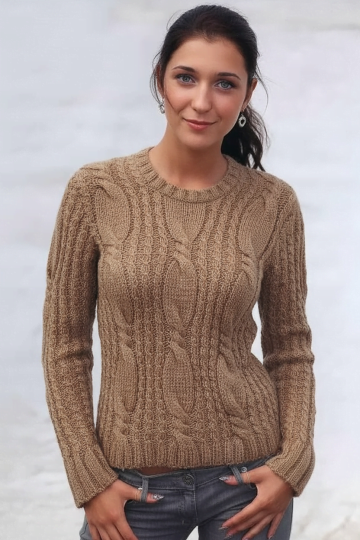 Pullover with Cables