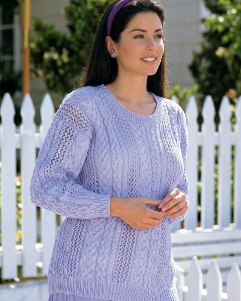 Lace and Cable Sweater