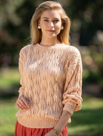 Leaf Stitch Sweater