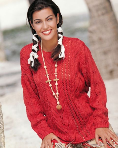 Lace and Cable Sweater